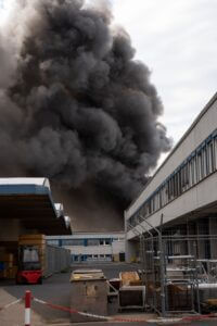 data center fire and smoke